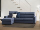 Divano ad angolo blu 260x95x85h cm - Aryaly