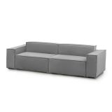 Divano ad angolo grigio 260x95x70h cm - Argo