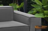Divano ad angolo grigio 260x95x70h cm - Argo