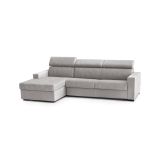 Divano ad angolo grigio 280x95x85h cm - Akela