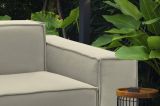 Divano angolare beige 260x95x70h cm - Argo
