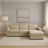 Divano angolare beige 280x95x90h cm - Ametrino