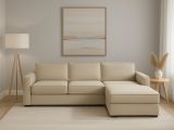 Divano angolare beige 280x95x90h cm - Ametrino