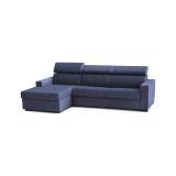 Divano angolare blu 280x95x85h cm - Akela