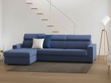 Divano angolare blu 280x95x85h cm - Akela