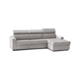Divano angolare grigio 280x95x85h cm - Ameno