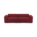 Divano angolare rosso 260x95x70h cm - Argo