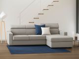 Divano angolare tortora 260x95x85h cm - Angera