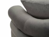 Divano classico grigio e argento 133x68x69h cm - Casier