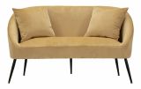 Divano classico marrone e nero 137x69x79h cm - Pittari