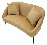 Divano classico marrone e nero 137x69x79h cm - Pittari