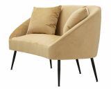 Divano classico marrone e nero 137x69x79h cm - Pittari