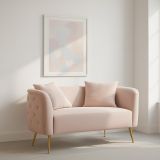 Divano classico rosa 127x74x71h cm - Cappa
