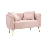 Divano classico rosa 127x74x71h cm - Cappa