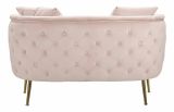 Divano classico rosa 127x74x71h cm - Cappa
