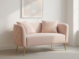 Divano classico rosa 127x74x71h cm - Cappa