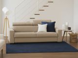 Divano con braccioli beige 160x95x85h cm - Nukualofa