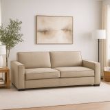 Divano con braccioli beige 180x95x90h cm - Arki
