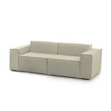 Divano con braccioli beige 220x95x70h cm - Lepidolite