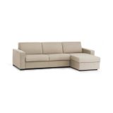 Divano con braccioli beige 260x95x90h cm - Azechiele