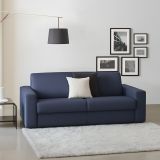 Divano con braccioli blu 200x95x90h cm - Larimar