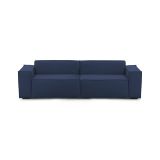 Divano con braccioli blu 260x95x70h cm - Argo