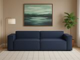 Divano con braccioli blu 260x95x70h cm - Argo