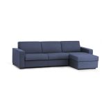 Divano con braccioli blu 260x95x90h cm - Azechiele