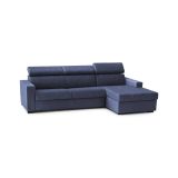 Divano con braccioli blu 280x95x85h cm - Ameno