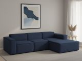 Divano con braccioli blu 300x170x70h cm - Ananas