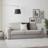Divano con braccioli grigio 180x95x90h cm - Cianite