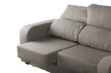 Divano con braccioli grigio 190x80x95h cm - Quarzo