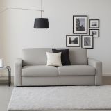 Divano con braccioli grigio 220x95x90h cm - Ayta