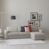 Divano con braccioli grigio 260x95x90h cm - Azechiele