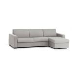 Divano con braccioli grigio 260x95x90h cm - Azechiele