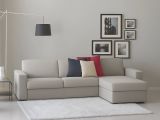 Divano con braccioli grigio 260x95x90h cm - Azechiele