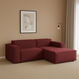 Divano con braccioli rosso 240x170x70h cm - Ameli