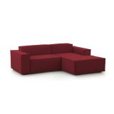 Divano con braccioli rosso 240x170x70h cm - Ameli