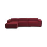 Divano con braccioli rosso 340x170x70h cm - Atrillo