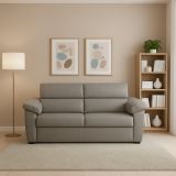 Divano con braccioli tortora 185x95x100h cm - Pisogne
