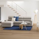 Divano con braccioli tortora 280x95x85h cm - Akela