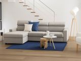 Divano con braccioli tortora 280x95x85h cm - Akela
