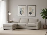 Divano con braccioli tortora 280x95x90h cm - Anila