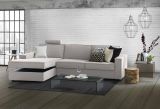 Divano con contenitore grigio 260x95x90h cm - Sodalite