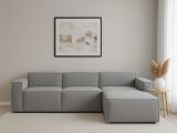 Divano con penisola grigio 300x170x70h cm - Ananas