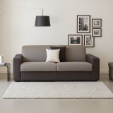 Divano con penisola grigio e antracite 220x95x90h cm - Ayta