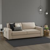 Divano con portacuscini beige 180x95x90h cm - Ayramah