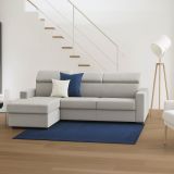 Divano contenitore grigio 260x95x85h cm - Aryaly