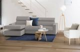 Divano contenitore grigio 260x95x85h cm - Aryaly