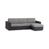 Divano contenitore grigio 260x95x90h cm - Azechiele